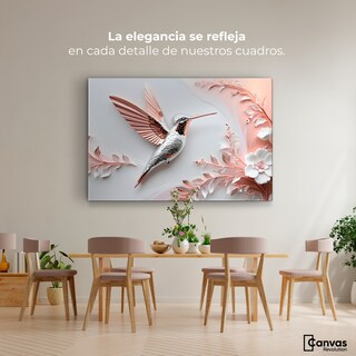 Foto 2 | Cuadros De Colibrí Canvas Colibrí Diamante 90x60