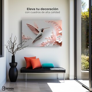 Foto 3 | Cuadros De Colibrí Canvas Colibrí Diamante 90x60