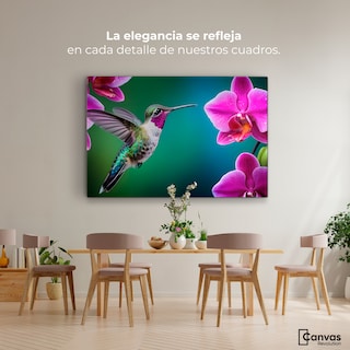 Foto 2 | Cuadros De Colibrí Canvas Colibrí Melodioso 90x60