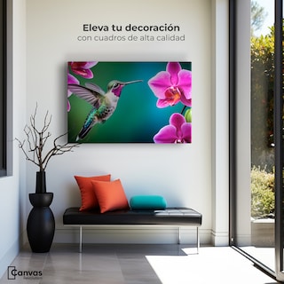 Foto 3 | Cuadros De Colibrí Canvas Colibrí Melodioso 90x60