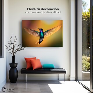 Foto 3 | Cuadros De Colibrí Canvas Colibrí Encantado 90x60