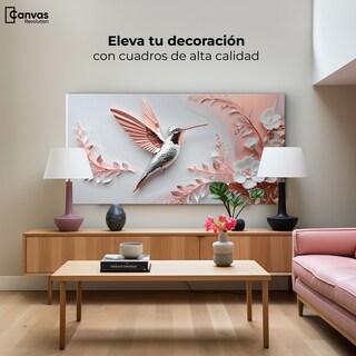 Foto 3 | Cuadros De Colibrí Canvas Colibrí Diamante 120x60