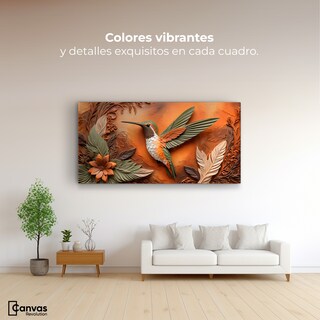 Foto 2 | Cuadros De Colibrí Canvas Colibrí Sublime 120x60