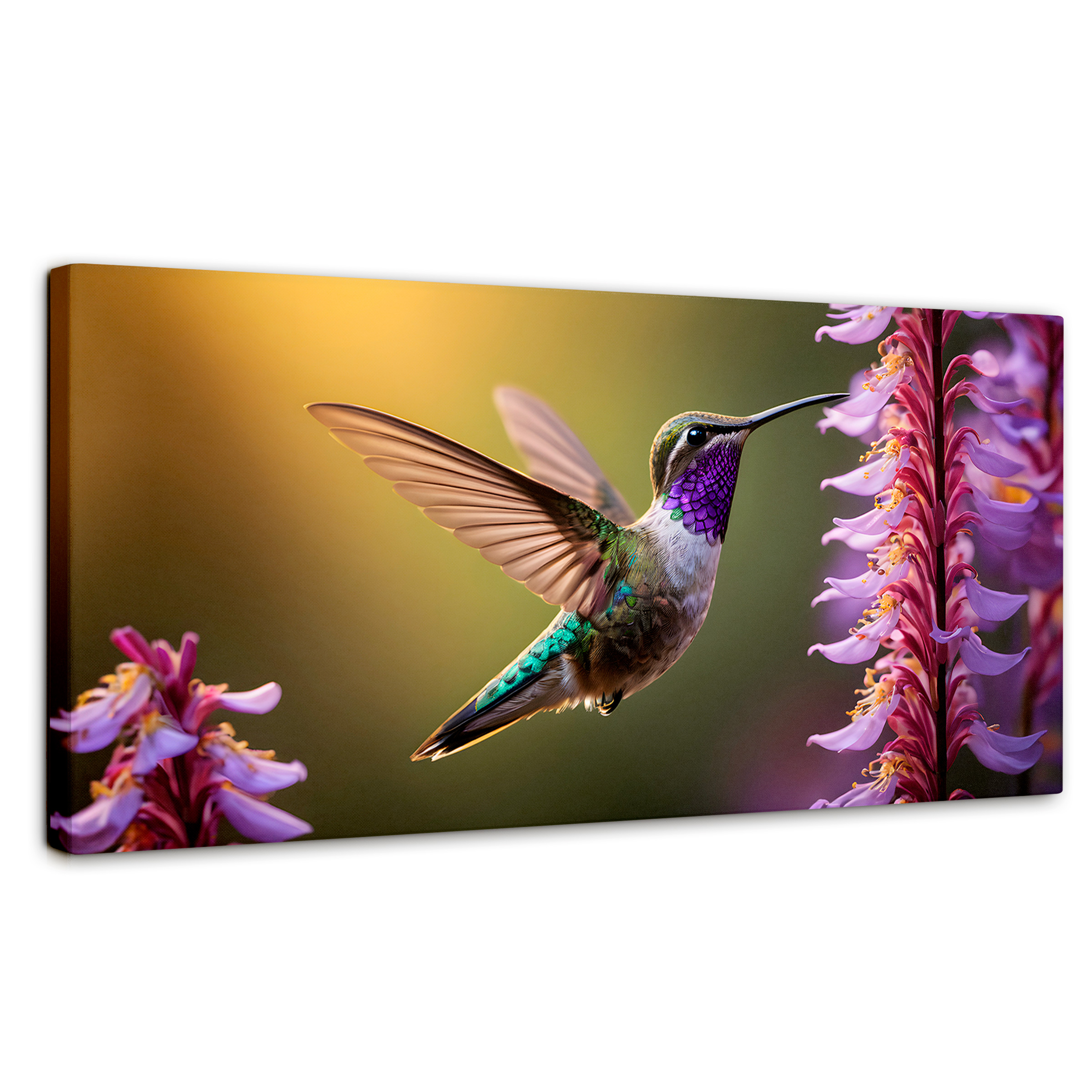 Foto 2 pulgar | Cuadros De Colibrí Canvas Colibrí Elegante 120x60