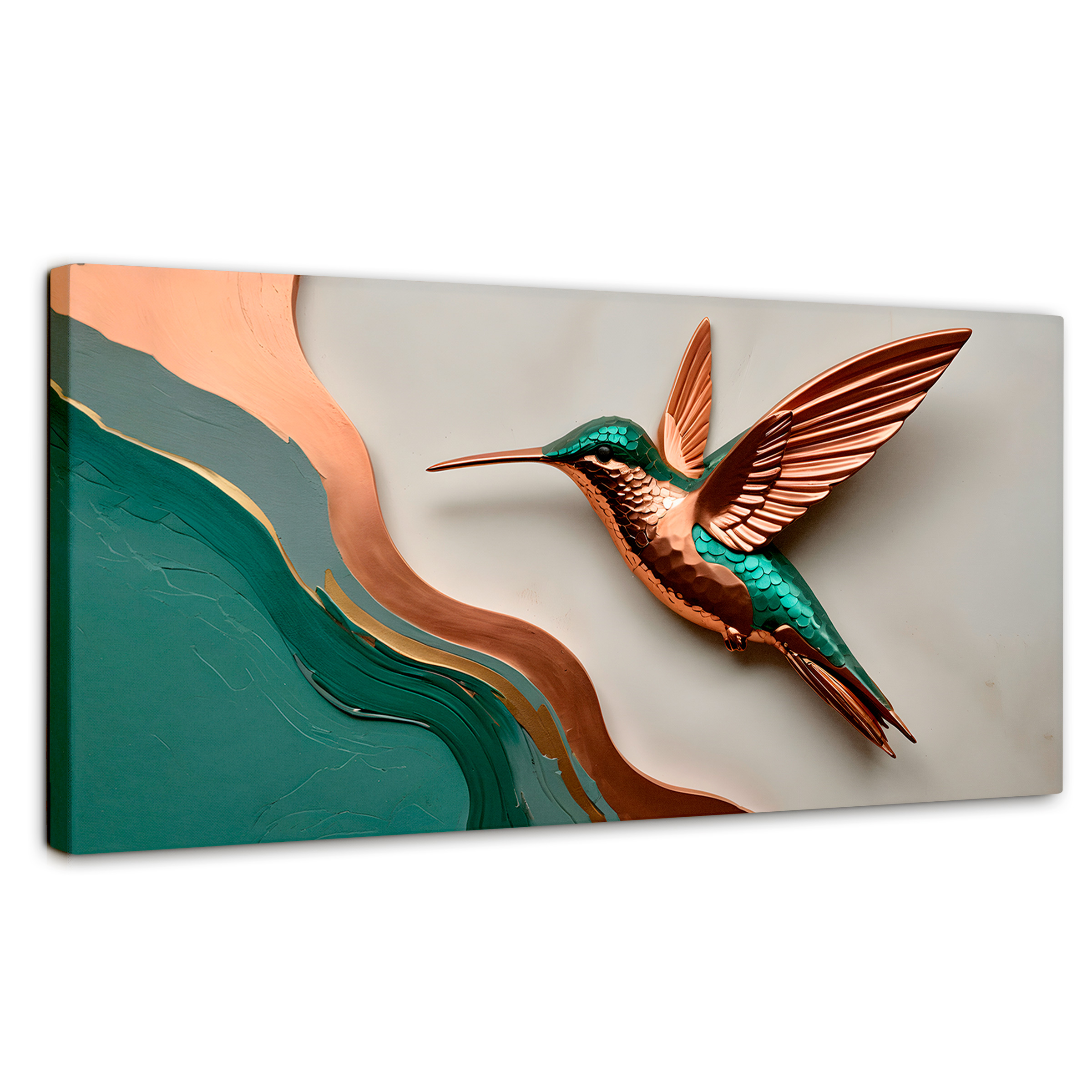 Foto 1 | Cuadros De Colibrí Canvas Colibrí Esmeralda 120x60