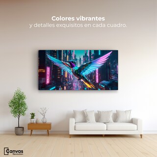 Foto 2 | Cuadros De Colibrí Canvas Colibrí Estelar 120x60