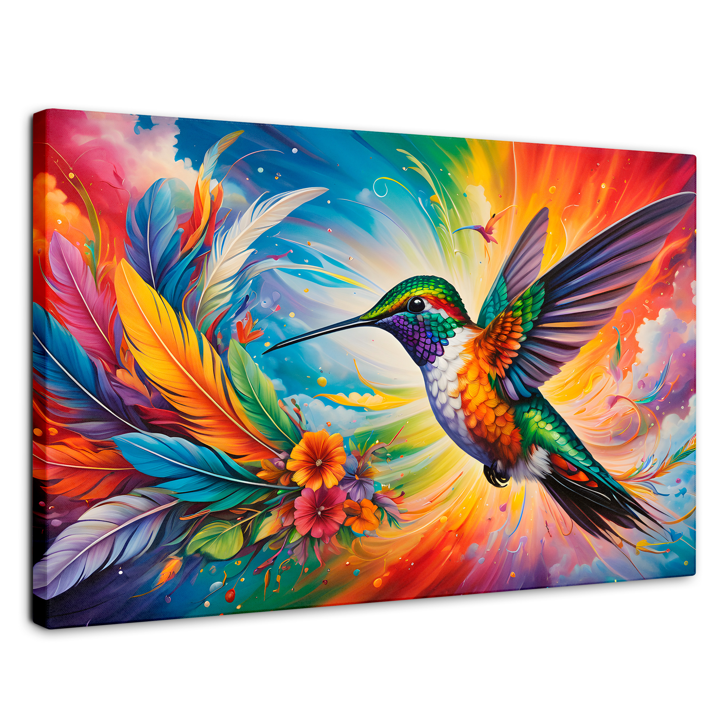 Foto 1 | Cuadros De Colibrí Canvas Colibrí Celestial 90x60