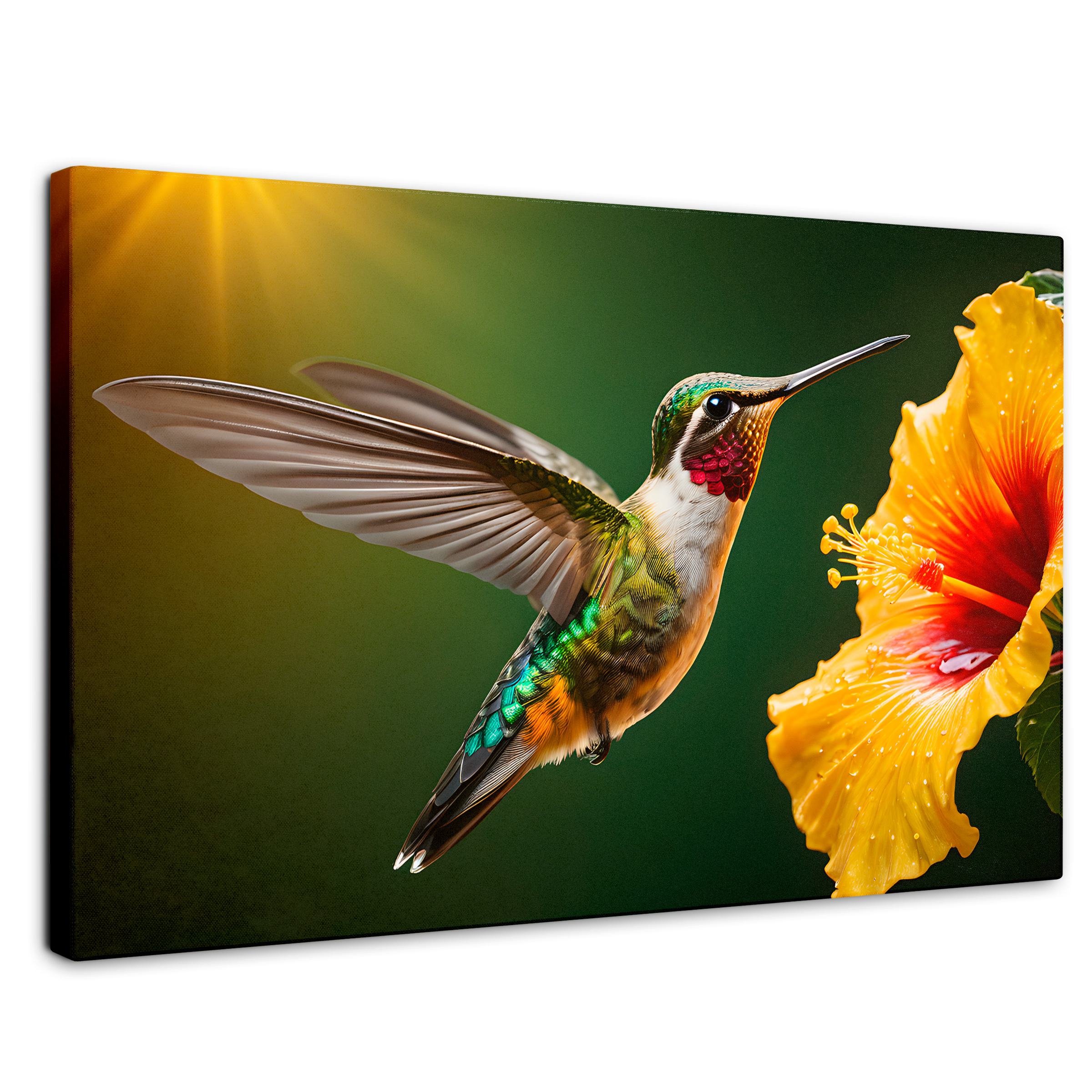 Foto 1 | Cuadros De Colibrí Canvas Colibrí Ala Néctar 90x60