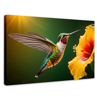 Foto 1 | Cuadros De Colibrí Canvas Colibrí Ala Néctar 90x60