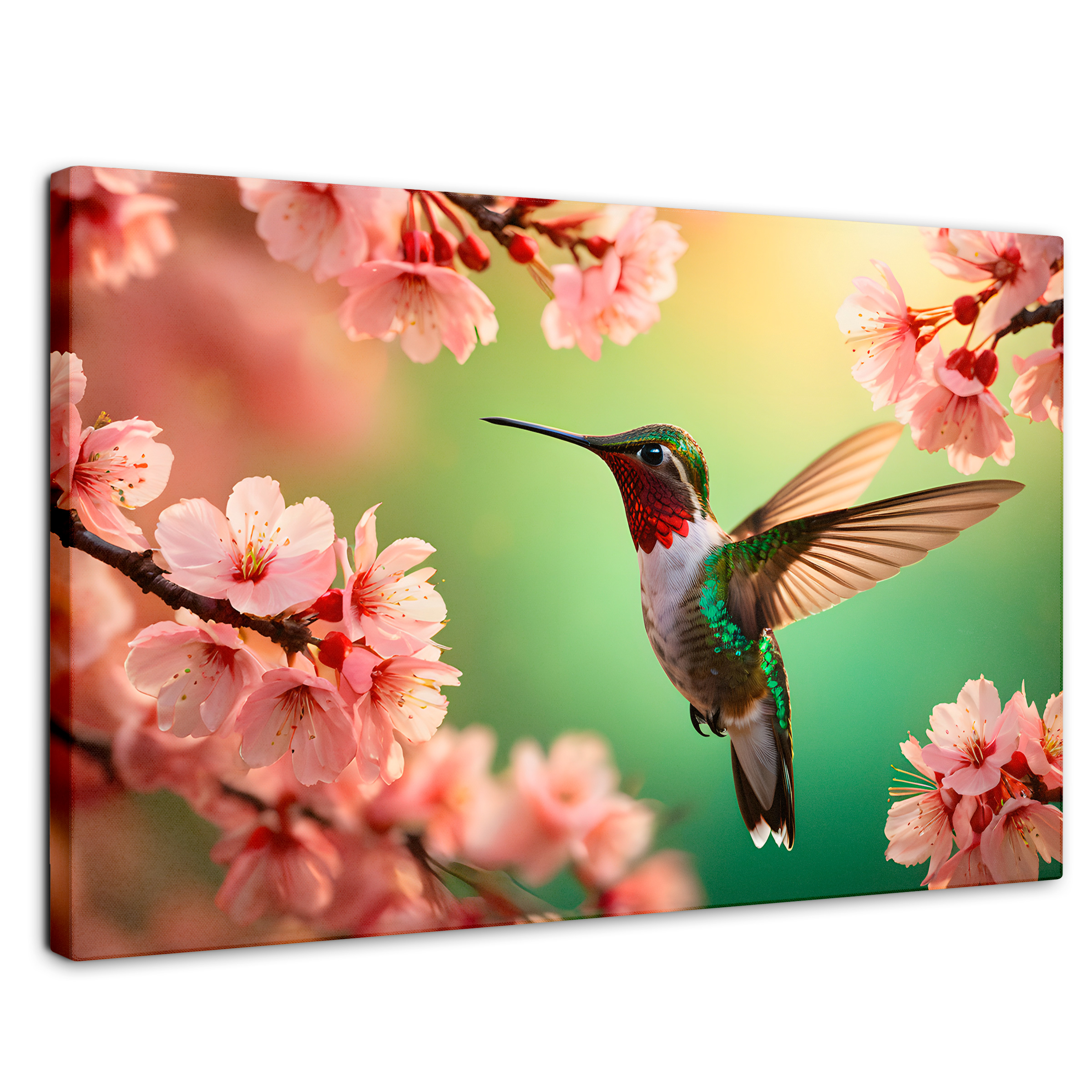Foto 1 | Cuadros De Colibrí Canvas Colibrí Danza Flor 90x60