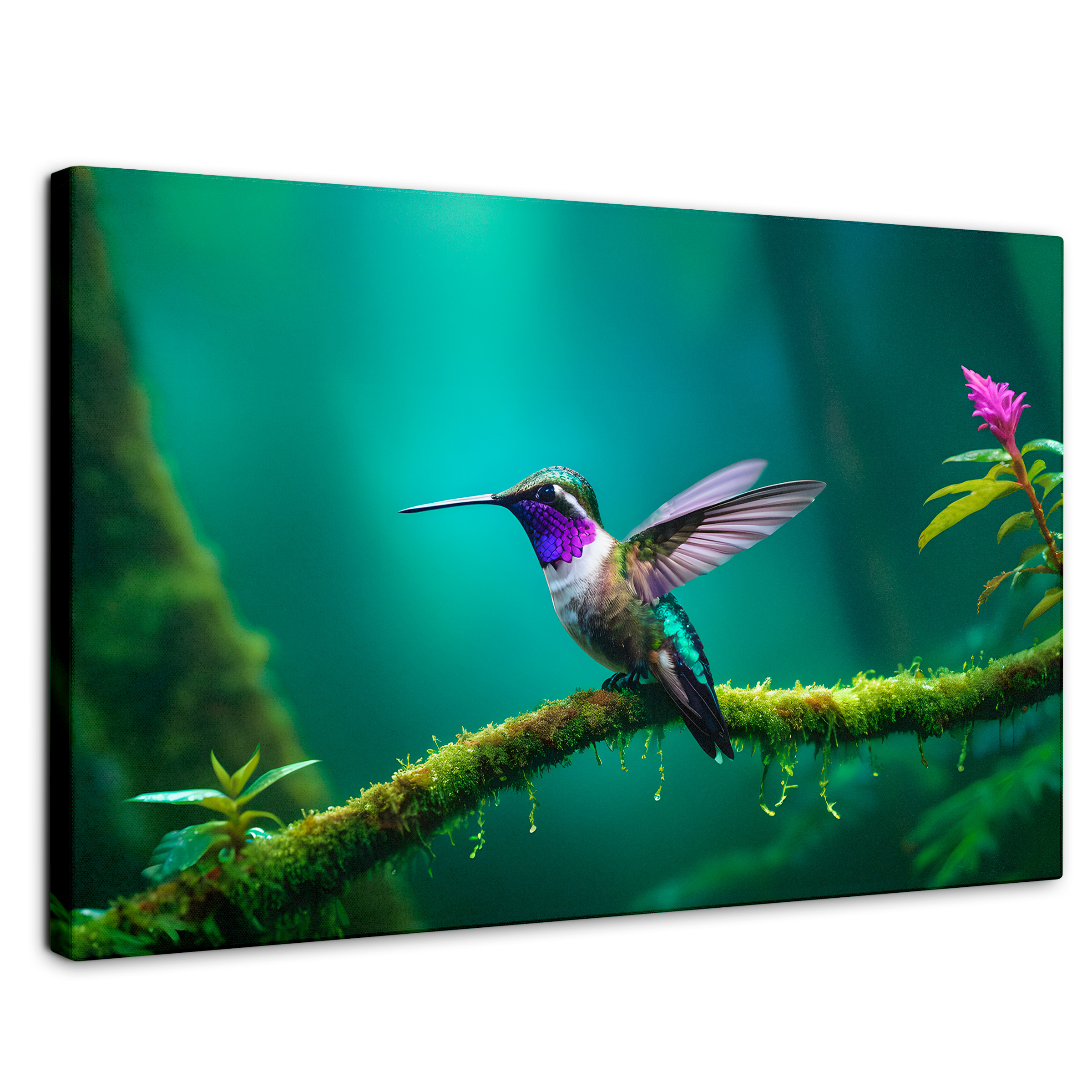 Foto 1 | Cuadros De Colibrí Canvas Colibrí Selvático 90x60