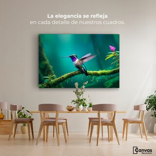 Foto 2 | Cuadros De Colibrí Canvas Colibrí Selvático 90x60