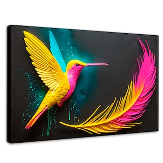 Foto 1 | Cuadros De Colibrí Canvas Colibrí De Luz 90x60