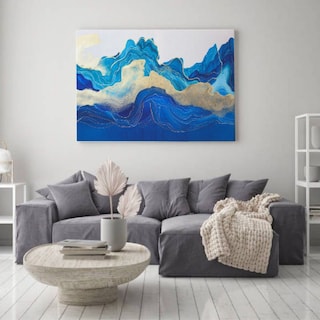 Foto 4 | Cuadro Decorativo IliosInnova Fotografía Marea, Impreso En Tela 80x120cm, Impresión Digital De Alta Calidad
