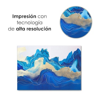Foto 6 | Cuadro Decorativo IliosInnova Fotografía Marea, Impreso En Tela 80x120cm, Impresión Digital De Alta Calidad