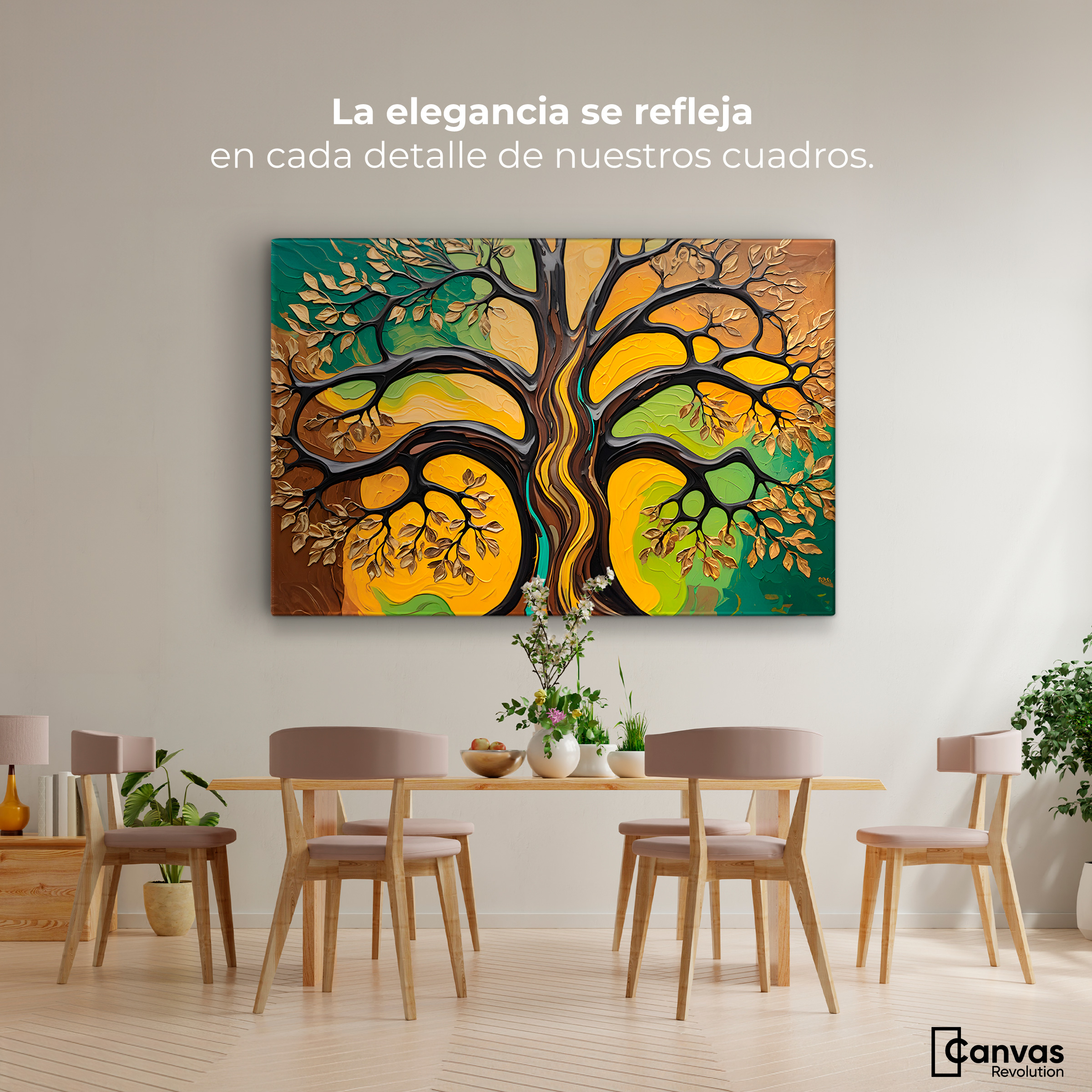 Foto 2 | Cuadro Árbol De La Vida Canvas Árbol Vida Aliento 90x60