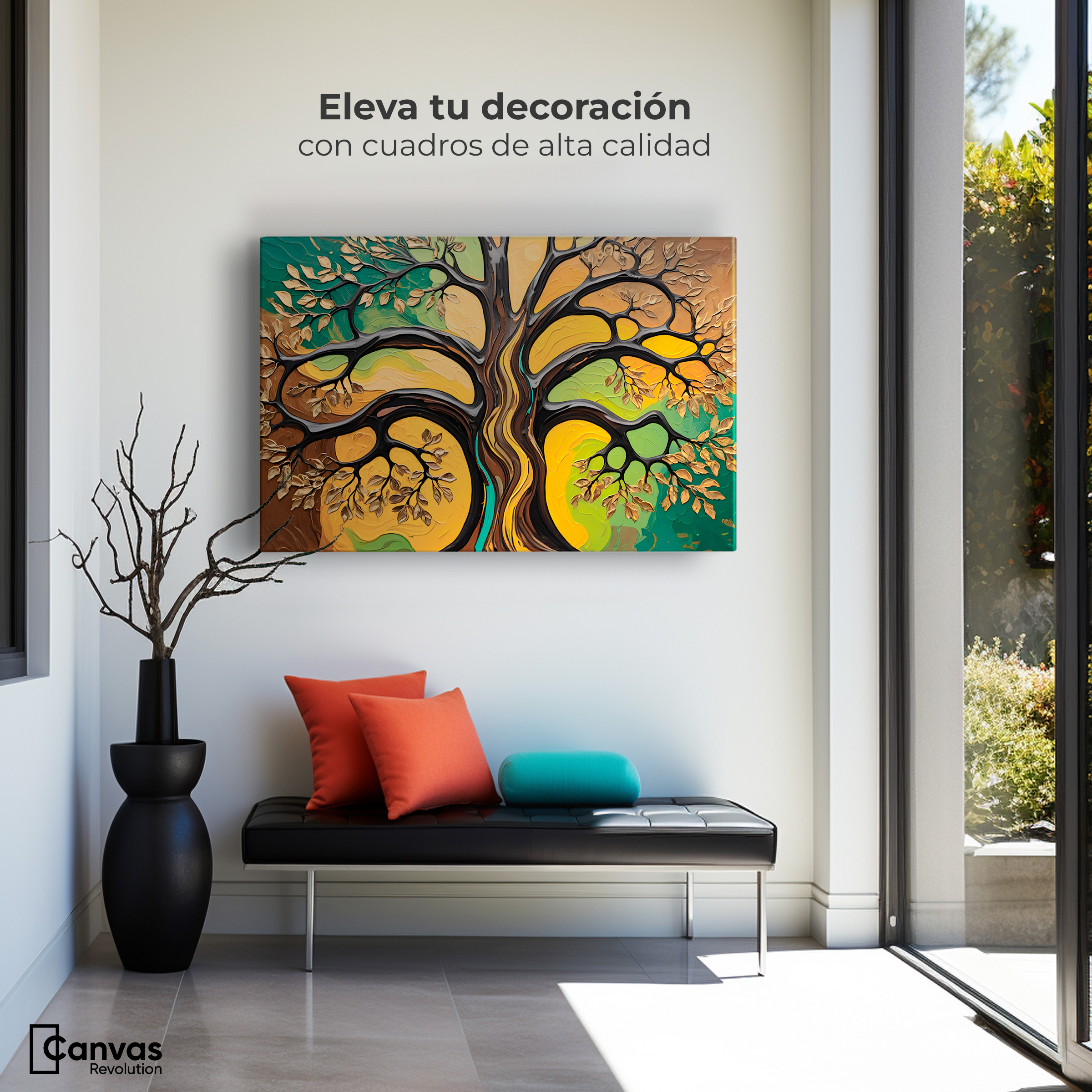 Foto 3 | Cuadro Árbol De La Vida Canvas Árbol Vida Aliento 90x60