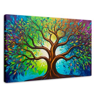 Foto 1 | Cuadro Árbol De La Vida Canvas Árbol Vida Ilumina 90x60
