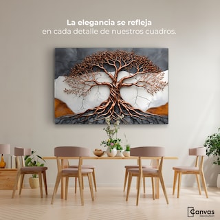 Foto 2 | Cuadro Árbol De La Vida Canvas Árbol Vida Creación 90x60