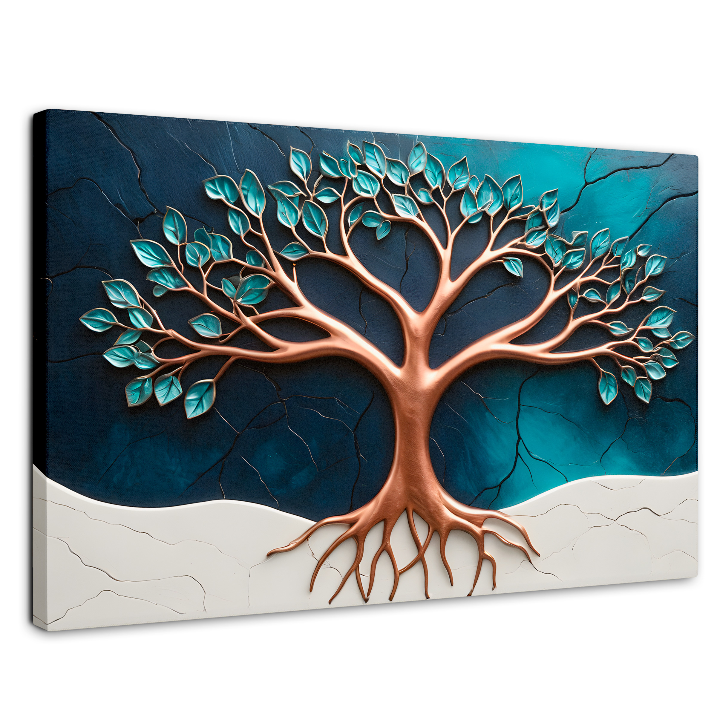 Foto 2 pulgar | Cuadro Árbol De La Vida Canvas Árbol Luminoso 90x60
