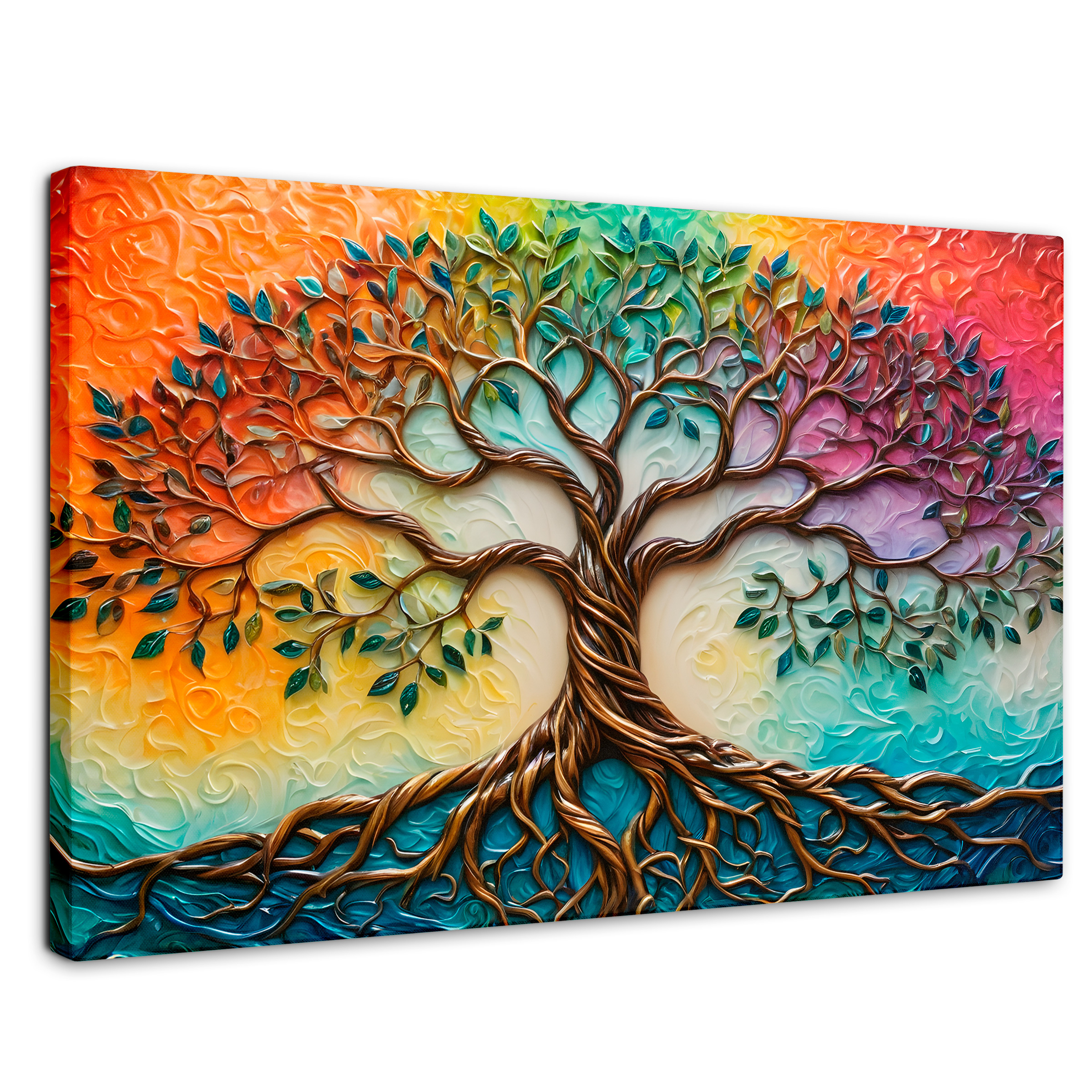 Foto 2 pulgar | Cuadro Árbol De La Vida Canvas Árbol Vida Astral 90x60