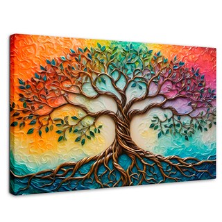 Foto 1 | Cuadro Árbol De La Vida Canvas Árbol Vida Astral 90x60