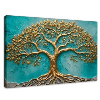 Foto 1 | Cuadro Árbol De La Vida Canvas Árbol Vida Corazón 90x60