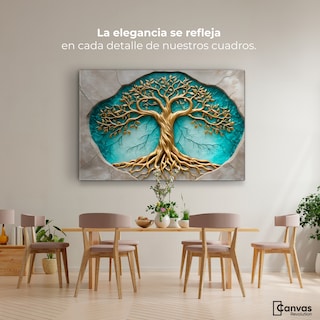 Foto 2 | Cuadro Árbol De La Vida Canvas Árbol Vida Libre 90x60