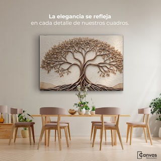 Foto 2 | Cuadro Árbol De La Vida Canvas Árbol Vida Interior 90x60