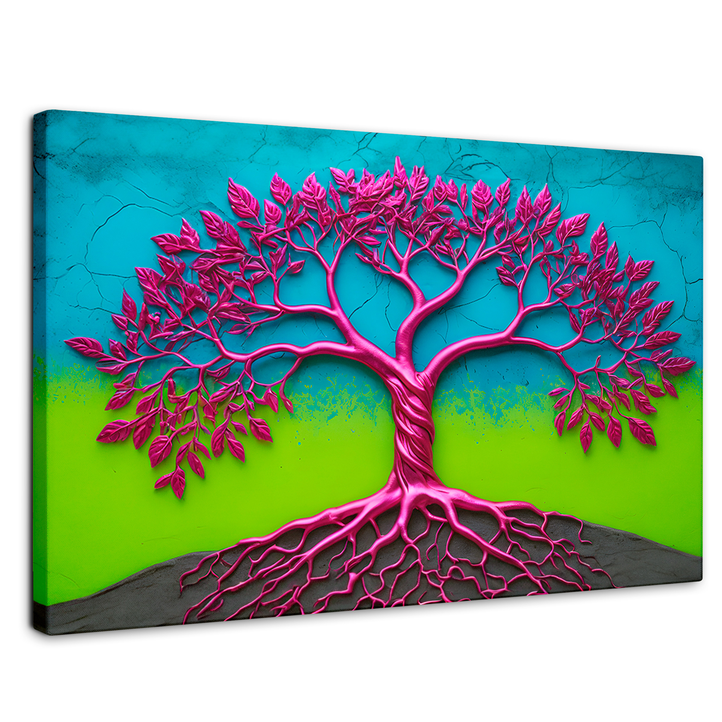 Foto 2 pulgar | Cuadro Árbol De La Vida Canvas Árbol Vida Místico 90x60