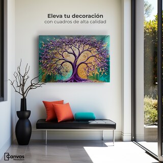 Foto 3 | Cuadro Árbol De La Vida Canvas Árbol Vida Recuerdo 90x60