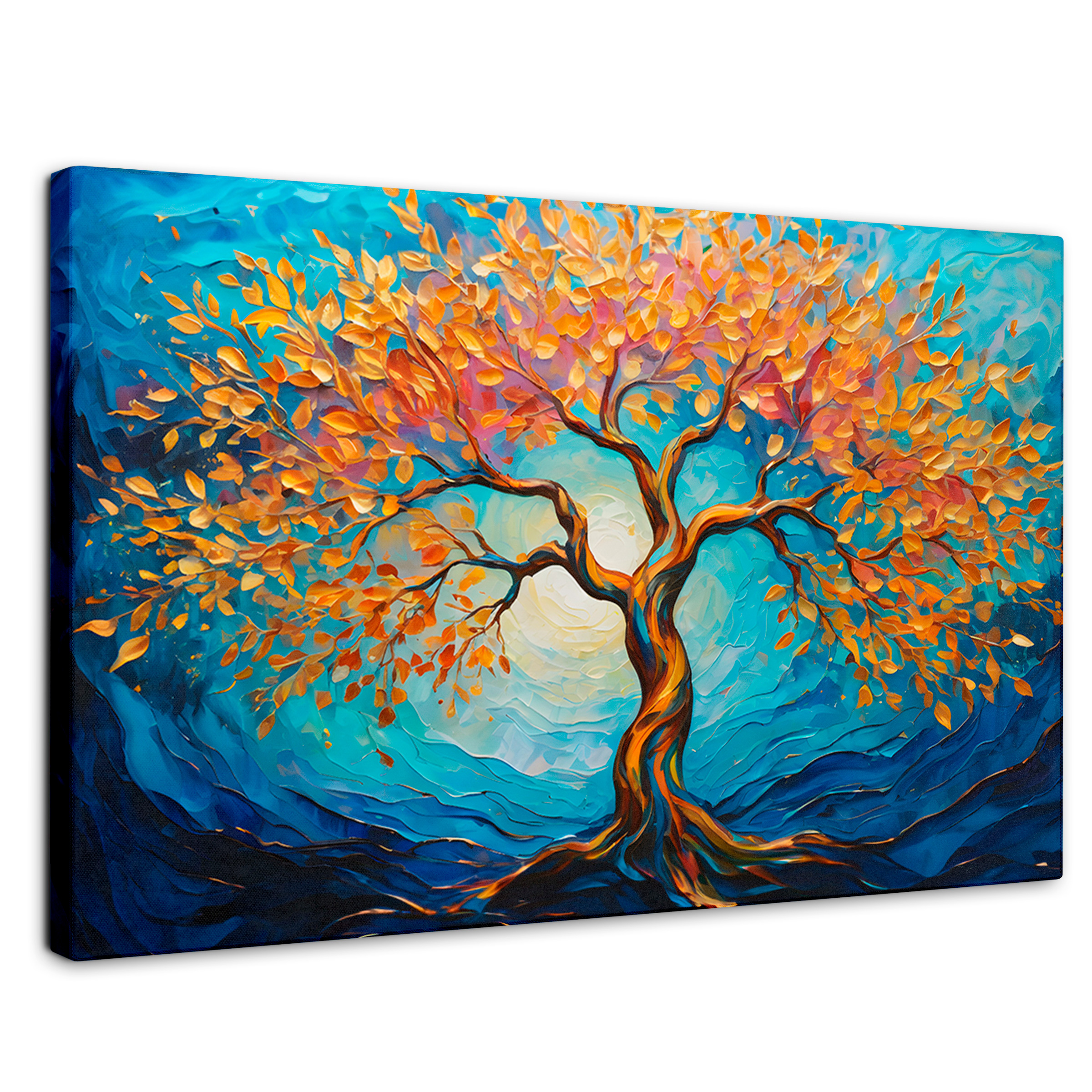 Foto 2 pulgar | Cuadro Árbol De La Vida Canvas Árbol Vida Sagrado 90x60