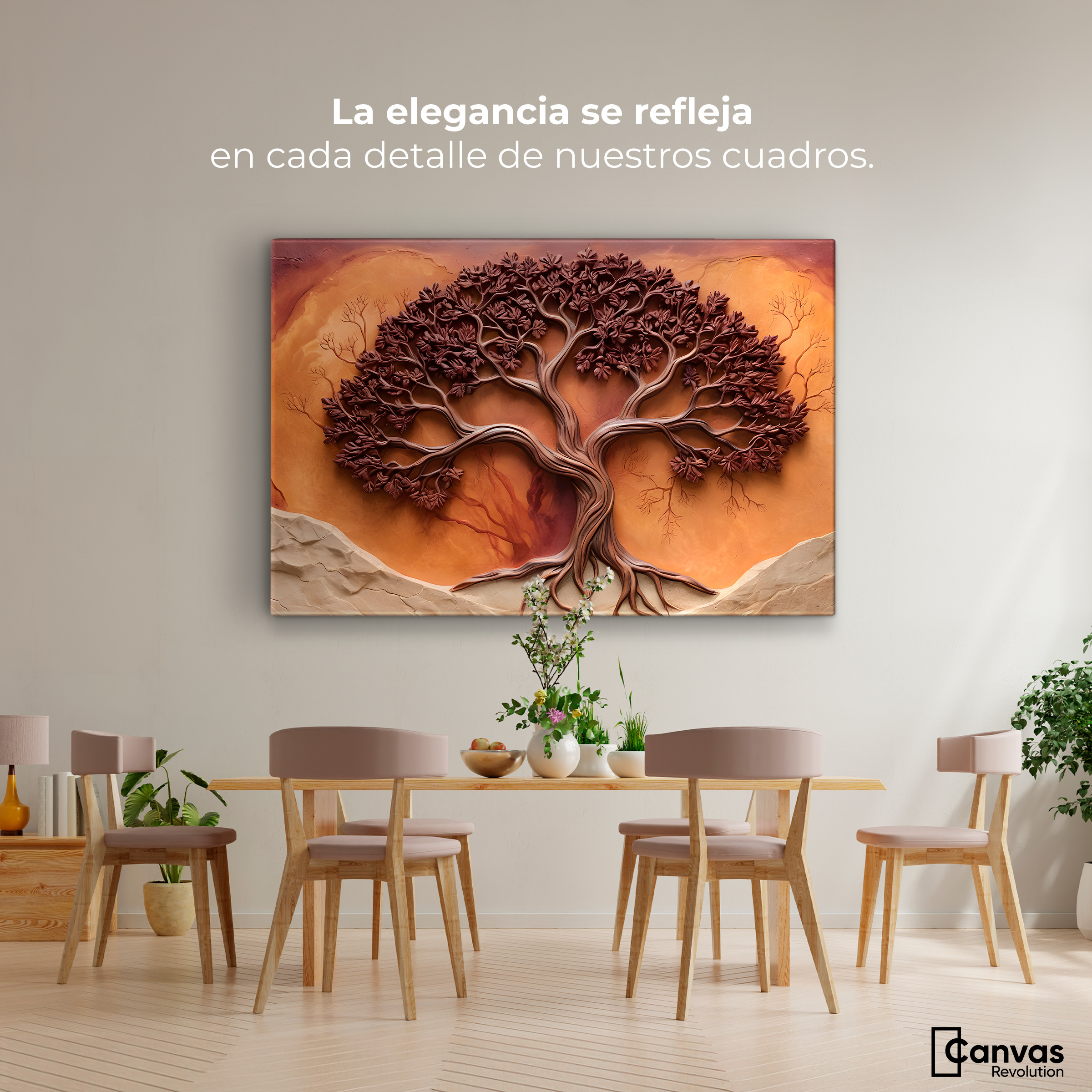 Foto 2 | Cuadro Árbol De La Vida Canvas Árbol Vida Pasión 90x60