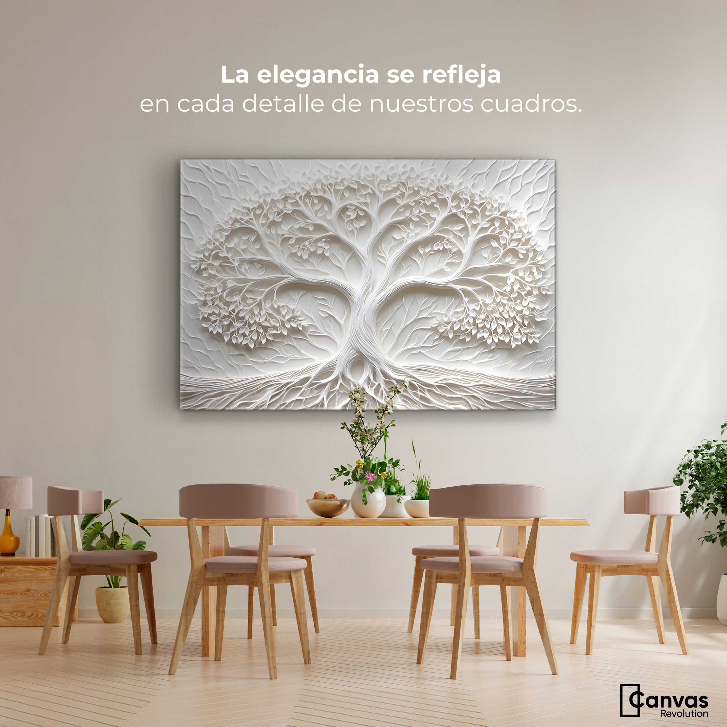 Foto 3 pulgar | Cuadro Árbol De La Vida Canvas Árbol Vida Alma 90x60