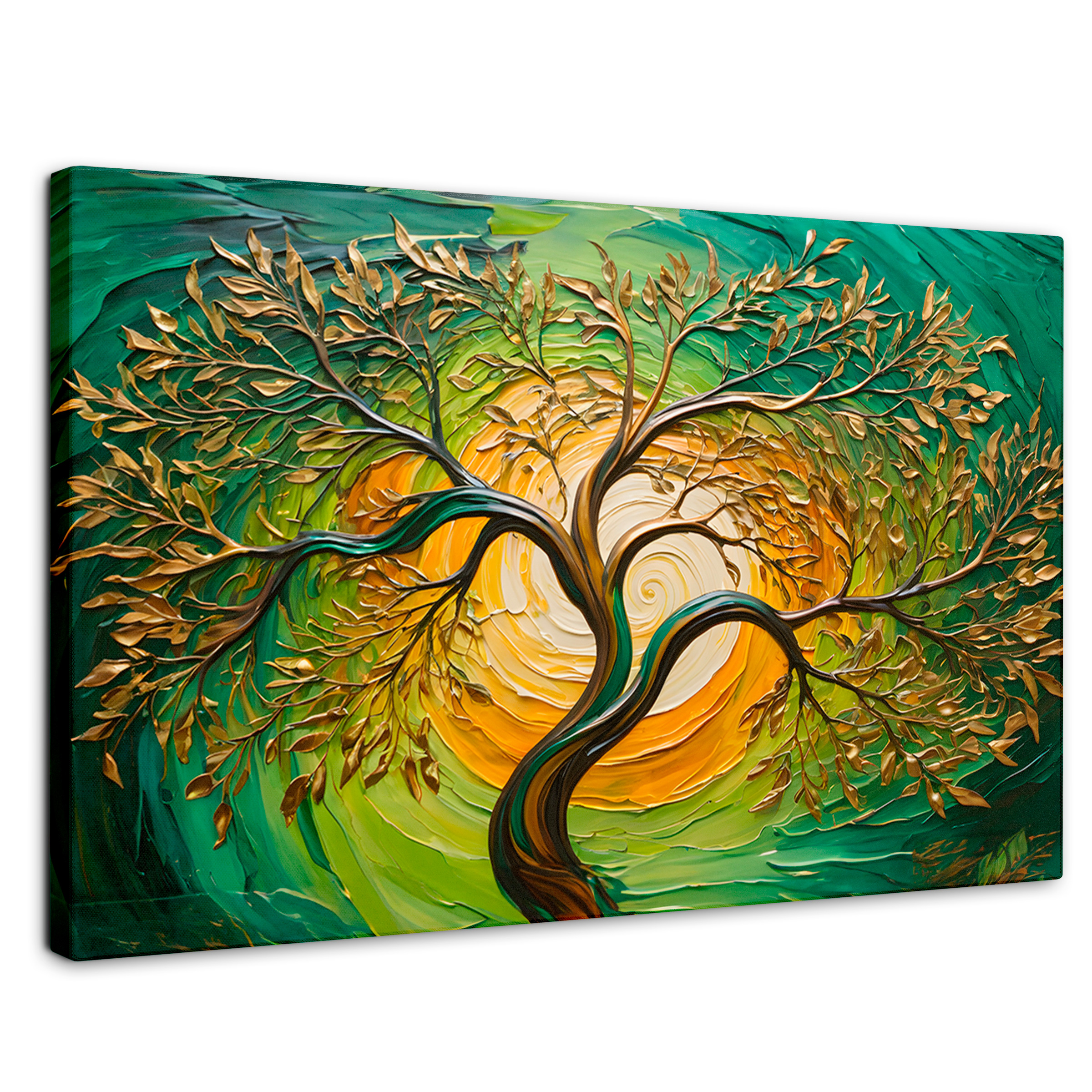Foto 2 pulgar | Cuadro Árbol De La Vida Canvas Arbol Vida Alma Sol 90x60