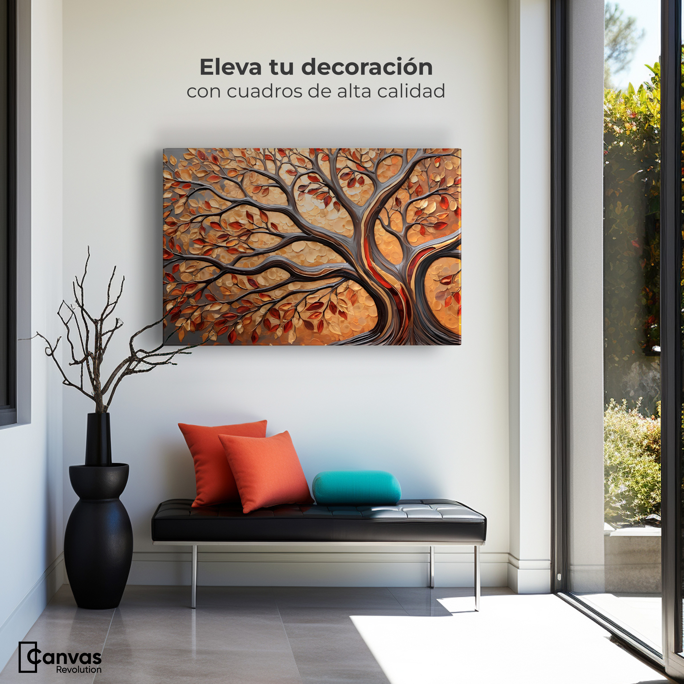 Foto 4 pulgar | Cuadro Árbol De La Vida Canvas Árbol Vida Elixir 90x60