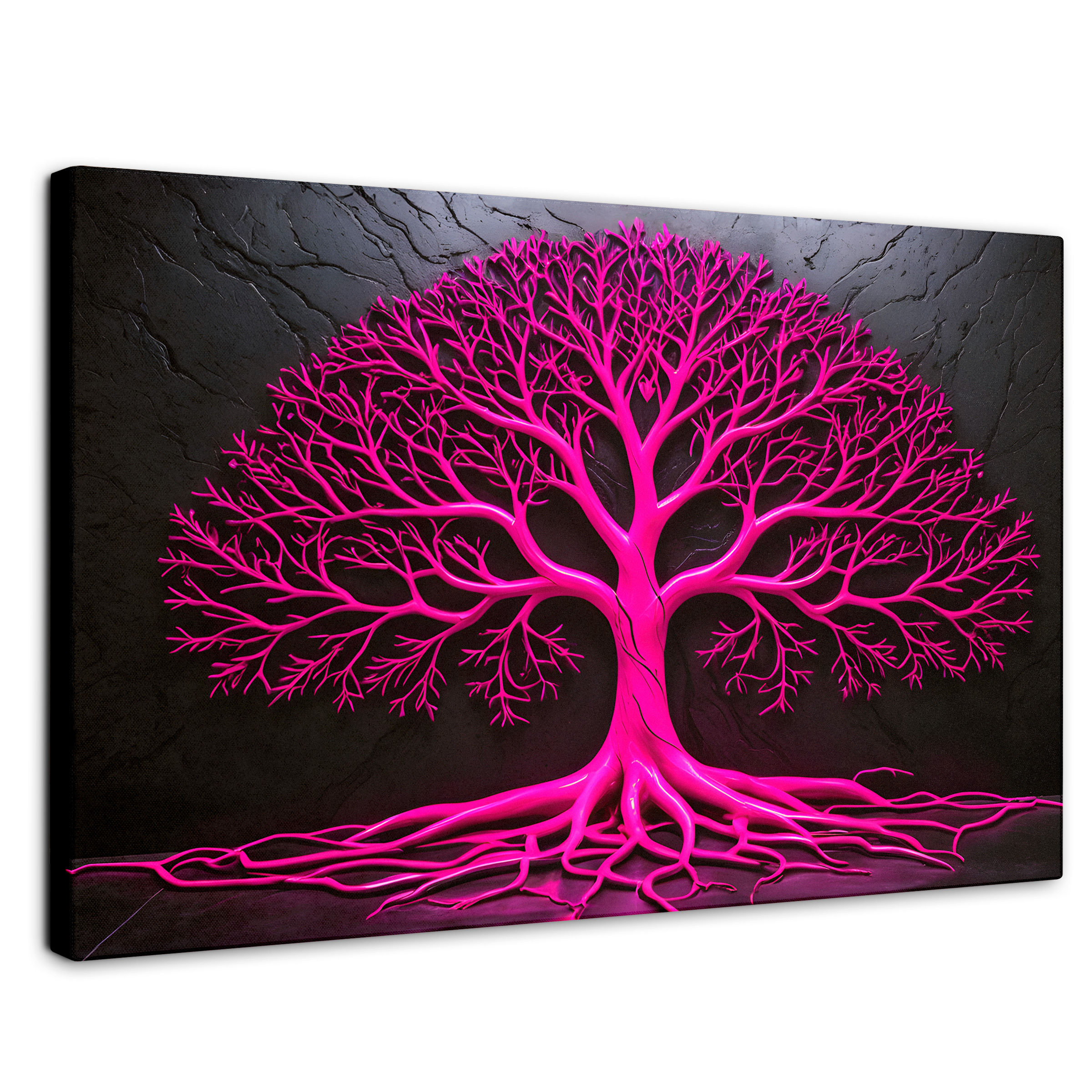 Foto 2 pulgar | Cuadro Árbol De La Vida Canvas Arbol Vida Rosa 90x60