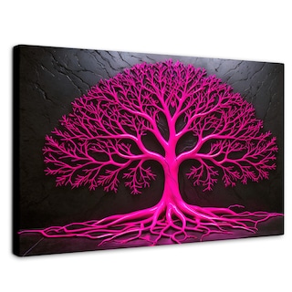 Foto 1 | Cuadro Árbol De La Vida Canvas Arbol Vida Rosa 90x60