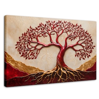 Foto 1 | Cuadro Árbol De La Vida Canvas Árbol Vida Esencia 90x60