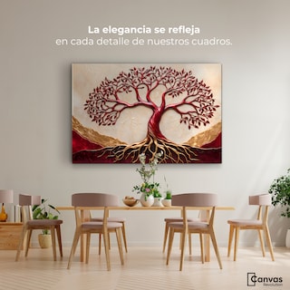 Foto 2 | Cuadro Árbol De La Vida Canvas Árbol Vida Esencia 90x60