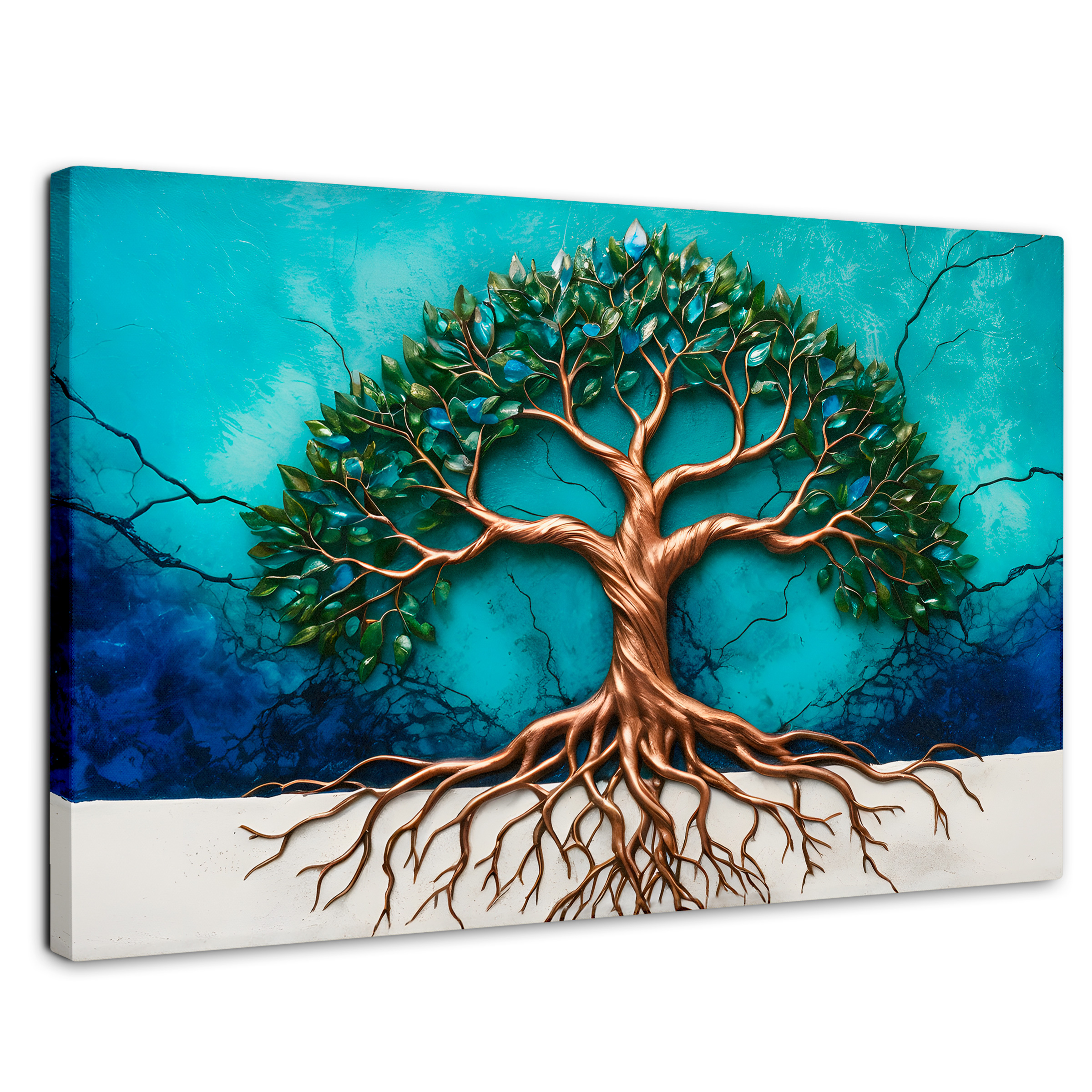 Foto 2 pulgar | Cuadro Árbol De La Vida Canvas Árbol Vida Energía 90x60