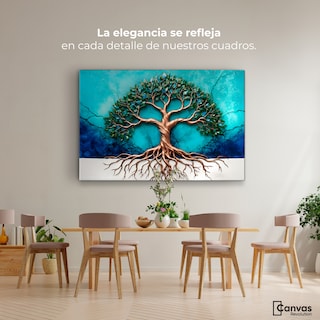 Foto 2 | Cuadro Árbol De La Vida Canvas Árbol Vida Energía 90x60