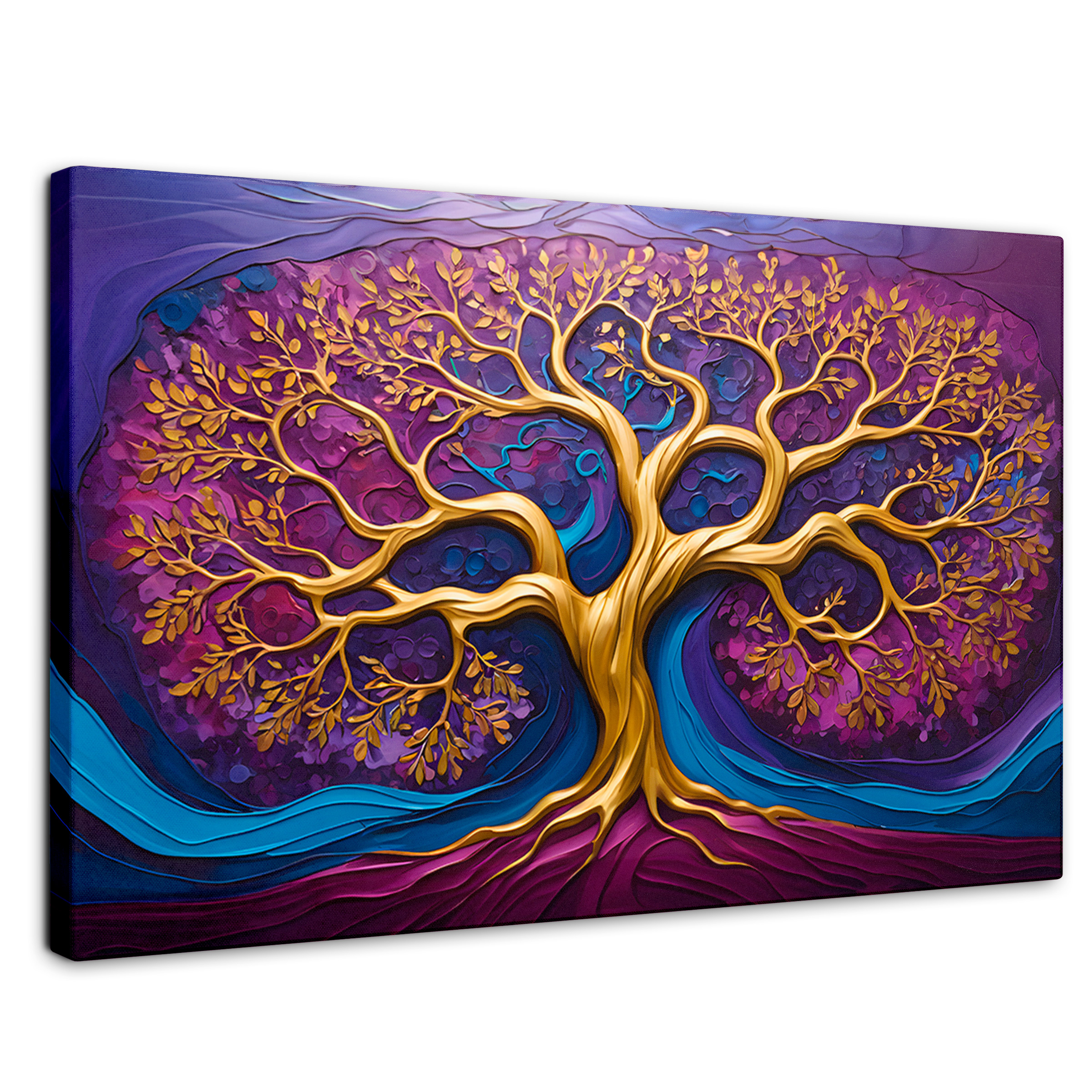 Foto 2 pulgar | Cuadro Árbol De La Vida Canvas Árbol Vida Renacer 90x60