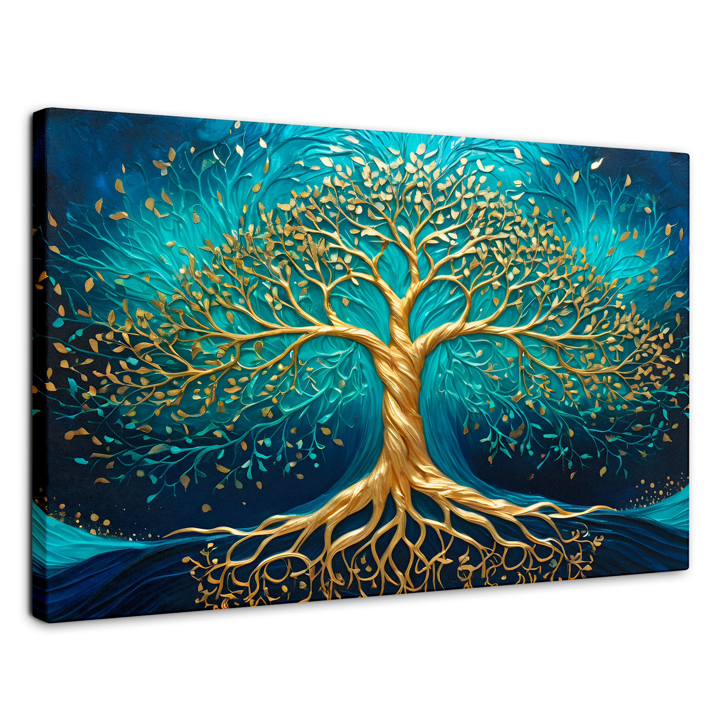 Foto 2 pulgar | Cuadro Árbol De La Vida Canvas Árbol Vida Luz 90x60
