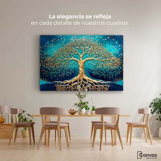 Foto 2 | Cuadro Árbol De La Vida Canvas Árbol Vida Luz 90x60