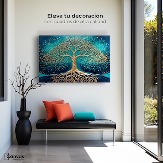 Foto 3 | Cuadro Árbol De La Vida Canvas Árbol Vida Luz 90x60