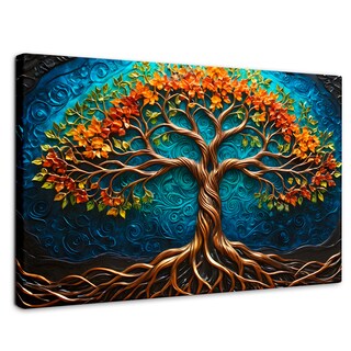Foto 1 | Cuadro Árbol De La Vida Canvas Árbol Vida Sereno 90x60