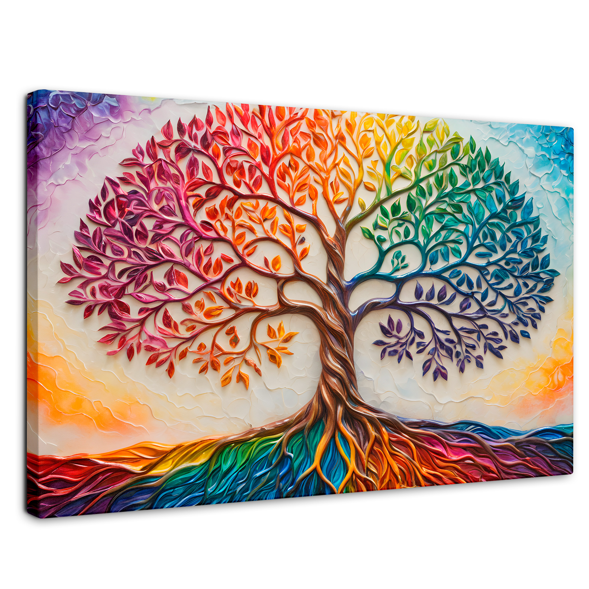 Foto 2 pulgar | Cuadro Árbol De La Vida Canvas Árbol Vida Milenio 90x60