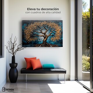 Foto 3 | Cuadro Árbol De La Vida Canvas Árbol Vida Origen 90x60