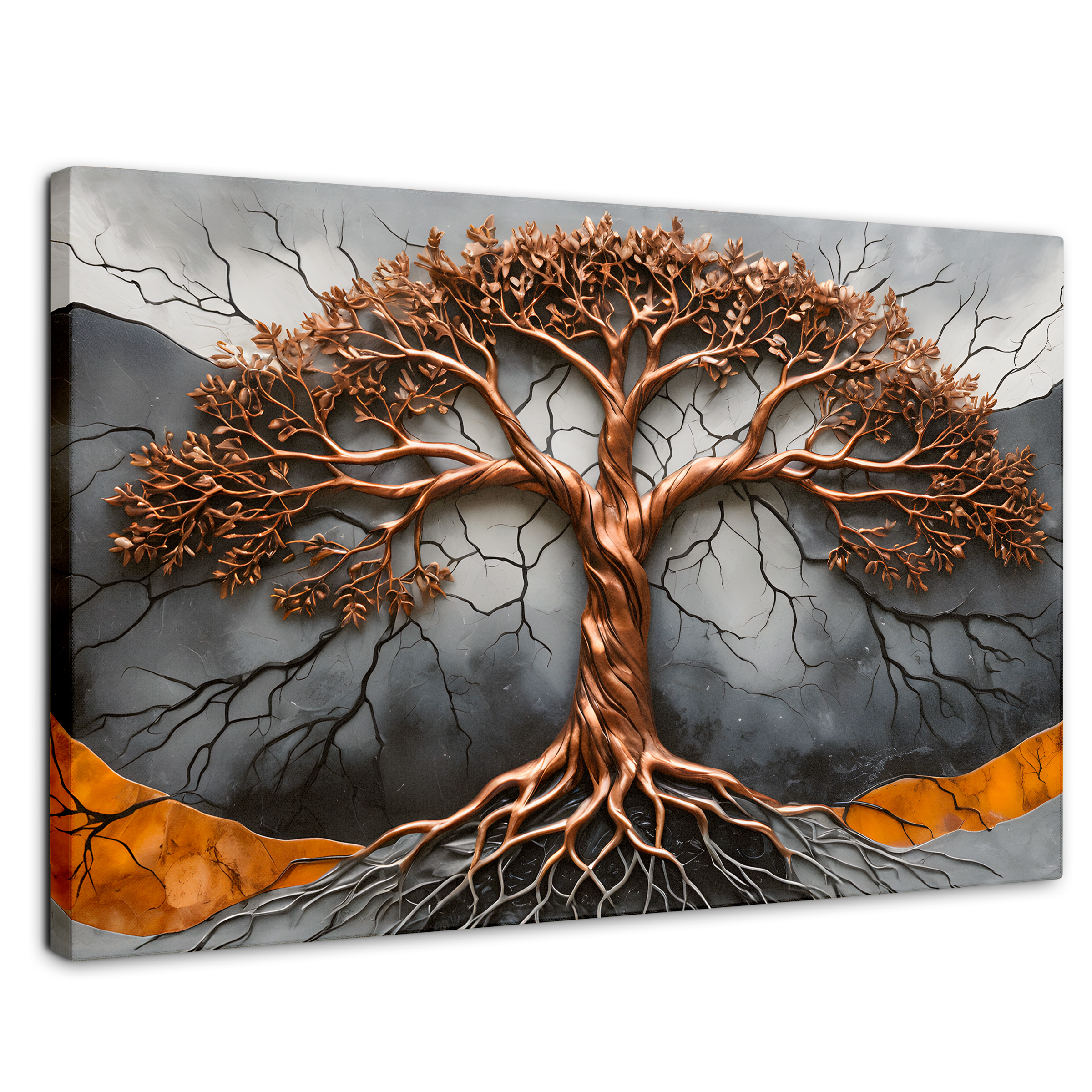 Foto 1 | Cuadro Árbol De La Vida Canvas Árbol Vida Onix 90x60